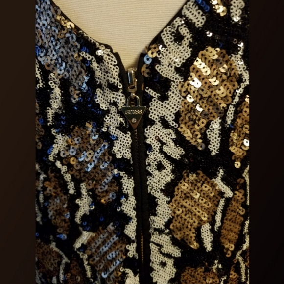 NWT Guess sequin sleeveless midi dress- L - Picture 7 of 10
